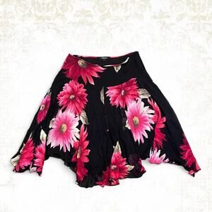 Fairy core karen kane 100% Silk hanker chief style skirt